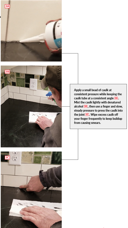 How to Tool a Caulked Tile Joint Without Making a Mess