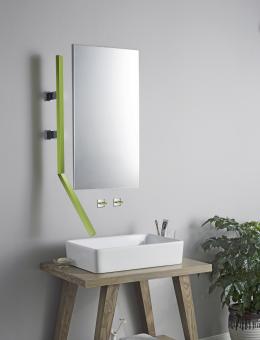  Isenberg Infinity wall mount bath faucet Color Green installed