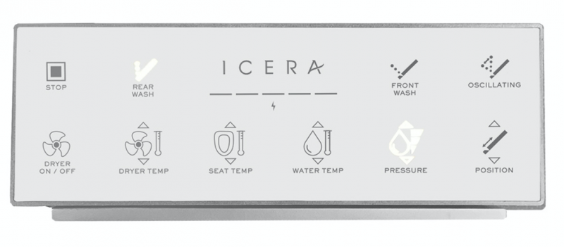 ICERA Group Muse iWash Integrated Bidet toilet remote control