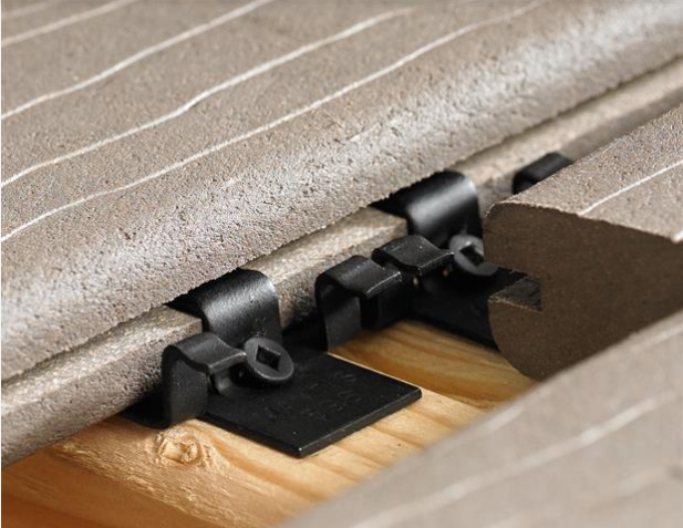 UNIVERSAL GALVANISED DECKING CLIPS QUICKLY ATTACH DECKING BOARDS TO TIMBER 